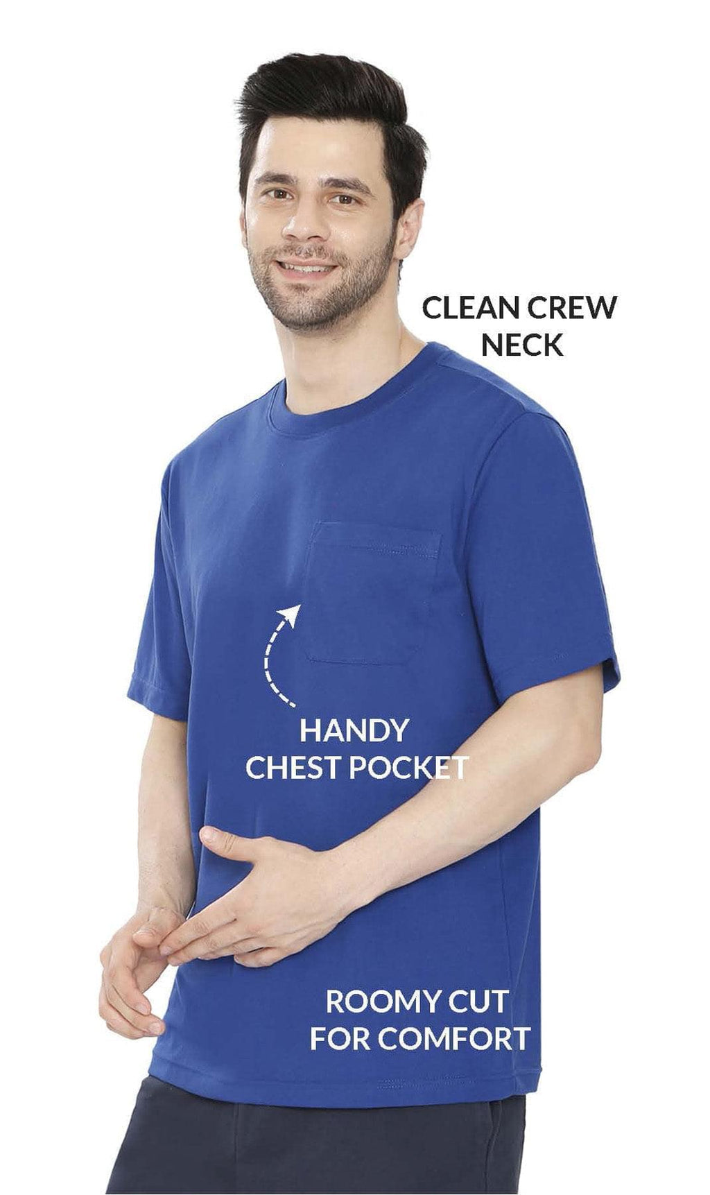 Men's Heavyweight Short Sleeve Crew Neck with Pocket T-Shirt