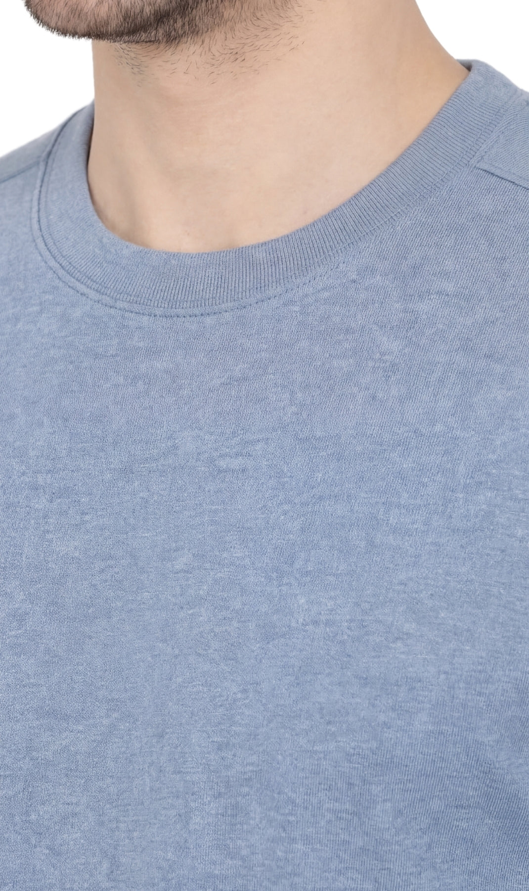 Men’s Heavyweight Crew Neck T-Shirt – Short Sleeve Solid Color Tee with Relaxed Fit